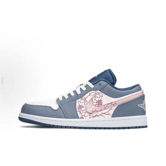 Wasteland Bloom-Men's Air Jordan 1 Low Custom