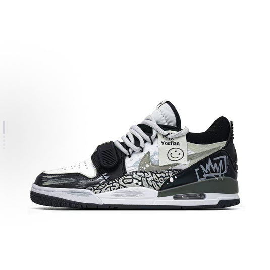 Graffiti Runway-Men's Jordan Legacy 312 Low Custom