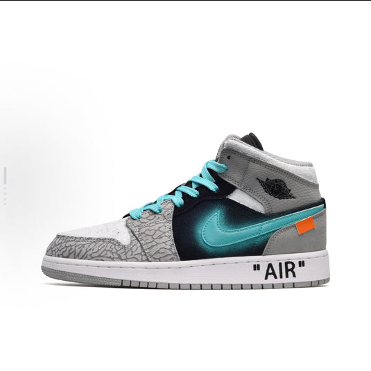 Citrus Patch Midnight-Men's Air Jordan 1 Mid Custom