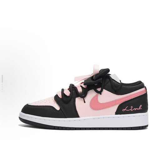 Black-Pink Fusion-Women's Jordan Air 1 Low Custom