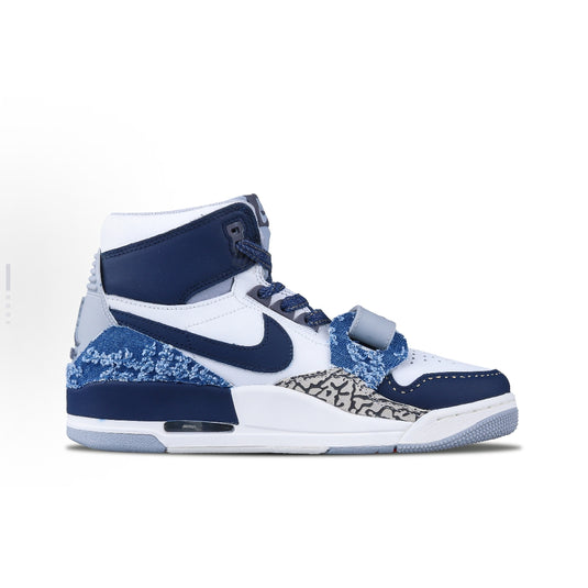 Denim Tribe Indigo-Men's Air Jordan 312 High Custom