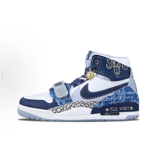 Denim Tribe Indigo-Men's Air Jordan 312 High Custom