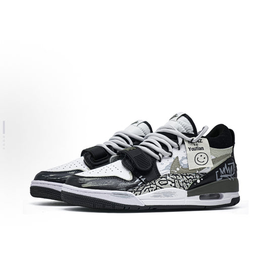 Graffiti Runway-Men's Jordan Legacy 312 Low Custom