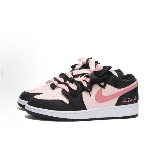 Black-Pink Fusion-Women's Jordan Air 1 Low Custom