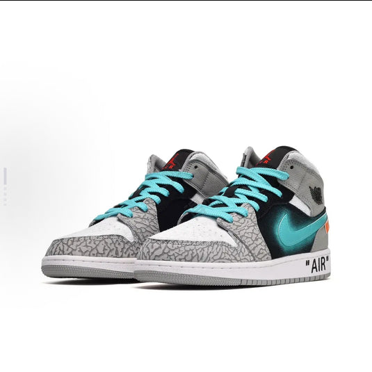 Citrus Patch Midnight-Men's Air Jordan 1 Mid Custom