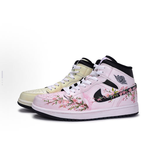 Hushed Blooms-Men's Air Jordan 1 Mid Custom