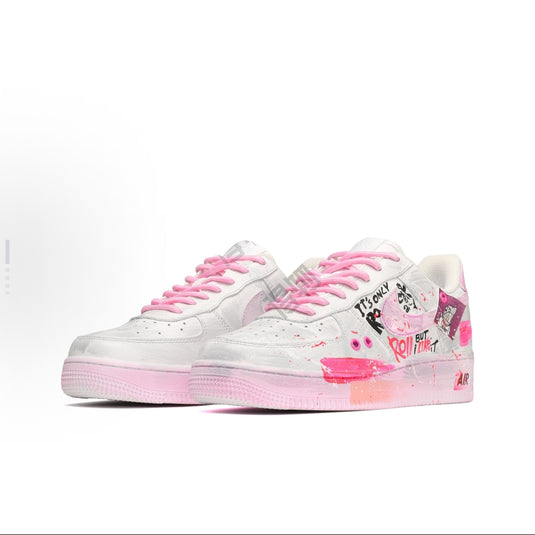Neon Glow Graffiti Tri-tone-Unisex Air Force 1 Low Custom