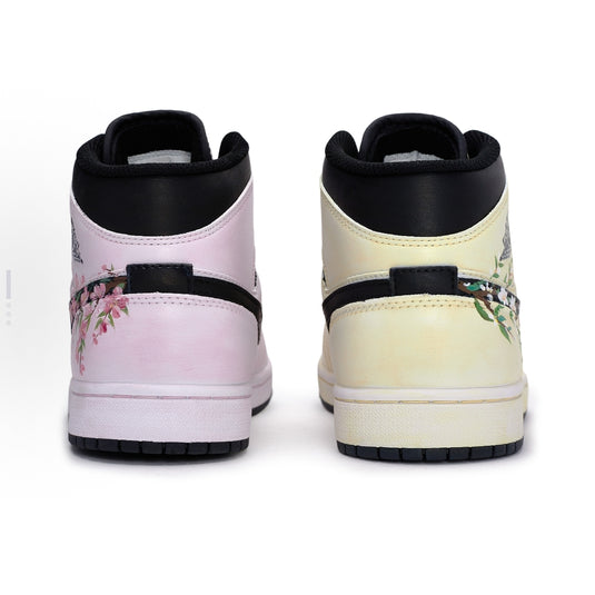 Hushed Blooms-Men's Air Jordan 1 Mid Custom