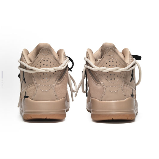 Graffiti Cross Brown-Men's Jordan Courtside 23 Mid Custom