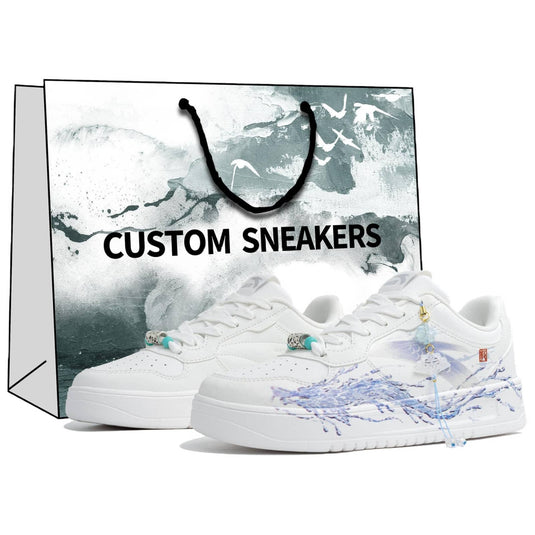 Dragon Spirit -Unisex Skateboarding Low-Top Custom Shoes