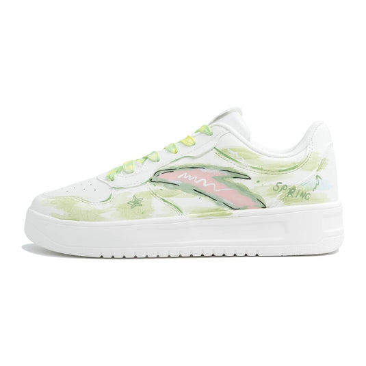 Spring Radiance – Women's Skateboarding Low-Top Custom Shoes