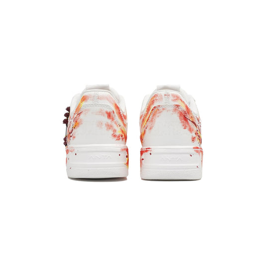 Crimson Lotus –Unisex Skateboarding Low-Top Custom Shoes