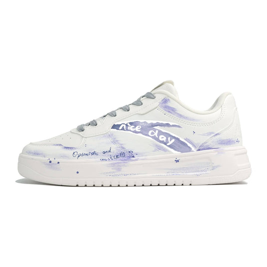 Clear Skies –Unisex Skateboarding Low-Top Custom Shoes