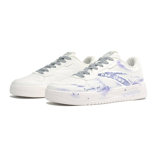 Clear Skies –Unisex Skateboarding Low-Top Custom Shoes