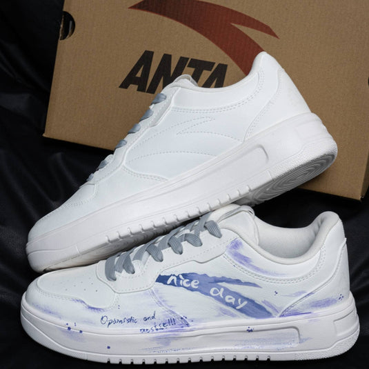 Clear Skies –Unisex Skateboarding Low-Top Custom Shoes