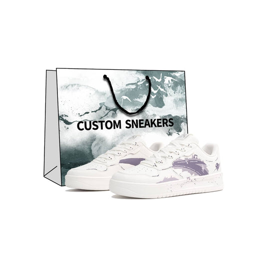 Rhythmic Pulse –Unisex Skateboarding Low-Top Custom Shoes