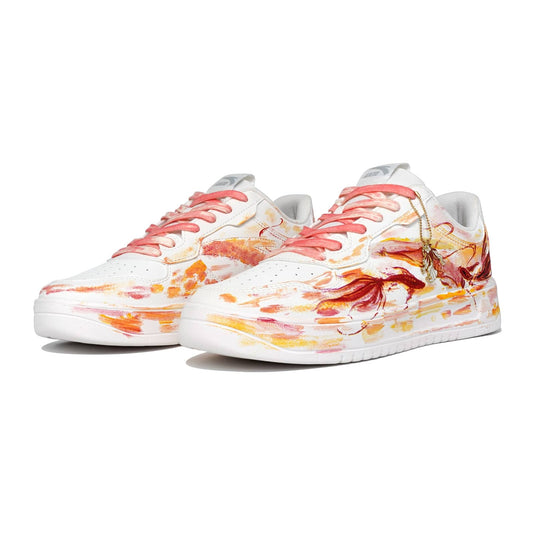 Lotus Weave –Unisex Skateboarding Low-Top Custom Shoes