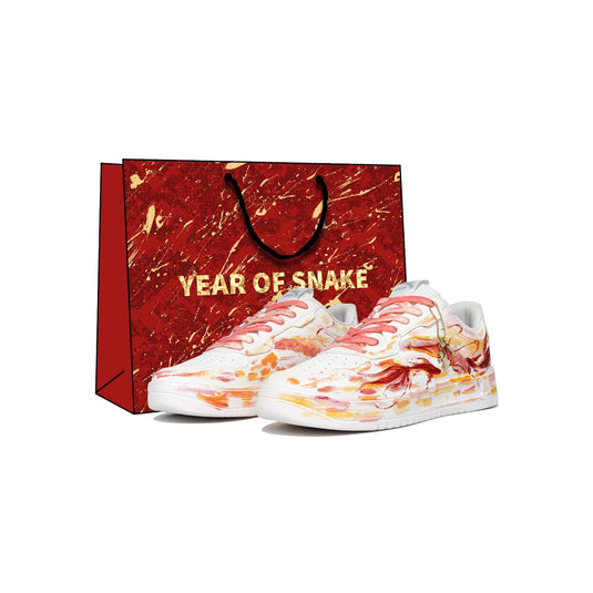 Lotus Weave –Unisex Skateboarding Low-Top Custom Shoes