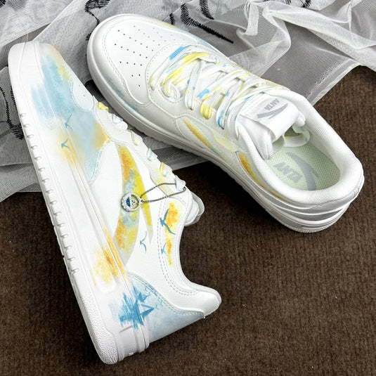 Evening Tint – Unisex Skateboarding Low-Top Custom Shoes