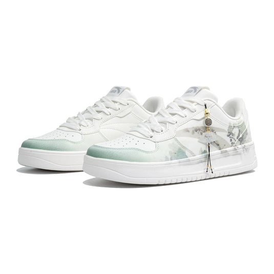 Ink-Washed South –Unisex Skateboarding Low-Top Custom Shoes