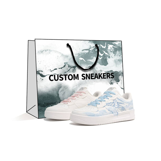 Milk Bunny Diary – Women's Skateboarding Low-Top Custom Shoes