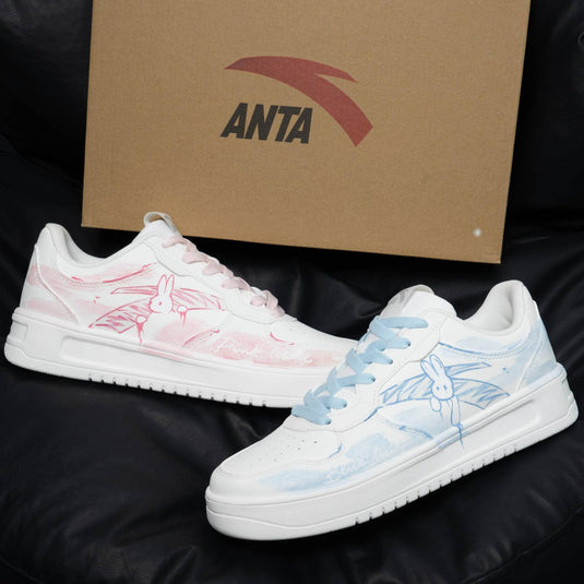 Milk Bunny Diary – Women's Skateboarding Low-Top Custom Shoes