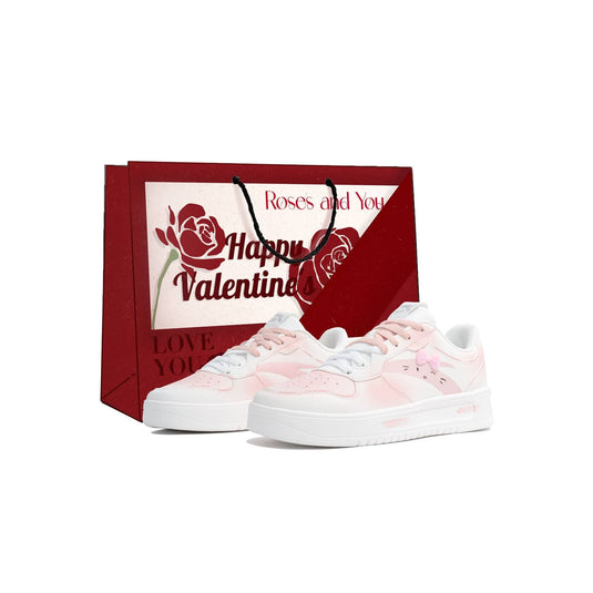 Sweetheart Kitty – Women's Skateboarding Low-Top Custom Shoes