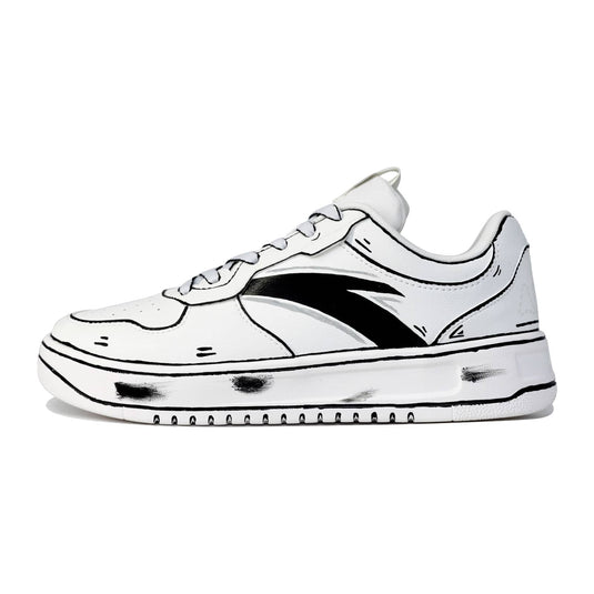Graffiti Player – Unisex Skateboarding Low-Top Custom Shoes