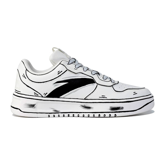 Graffiti Player – Unisex Skateboarding Low-Top Custom Shoes