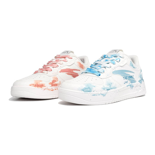 Evening Boat –Unisex Skateboarding Low-Top Custom Shoes