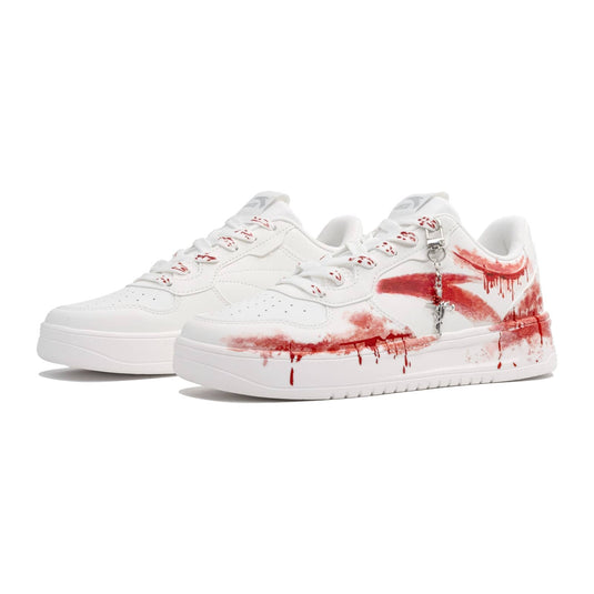Rust and Blood –Unisex Skateboarding Low-Top Custom Shoes