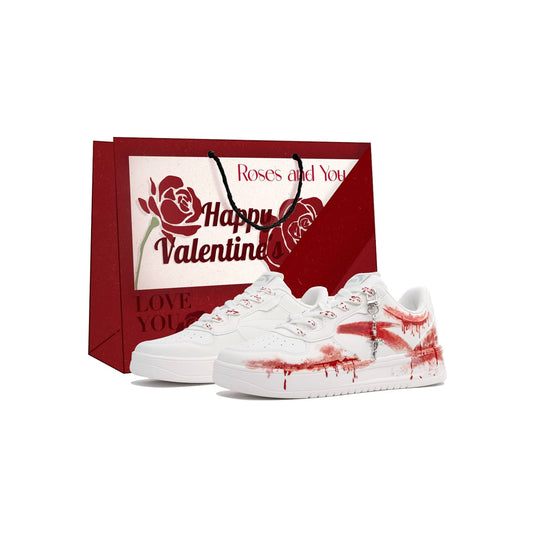 Rust and Blood –Unisex Skateboarding Low-Top Custom Shoes