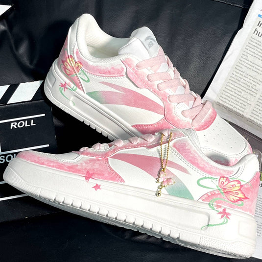 Dreaming of Zhuangzi – Women's Skateboarding Low-Top Custom Shoes