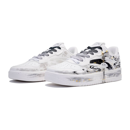 Swallow Returns –Unisex Skateboarding Low-Top Custom Shoes