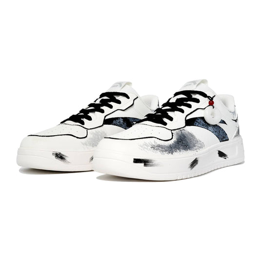 Ink Mist –Unisex Skateboarding Low-Top Custom Shoes