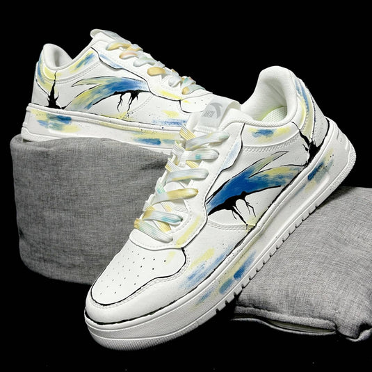 Full Moon Night –Unisex Skateboarding Low-Top Custom Shoes