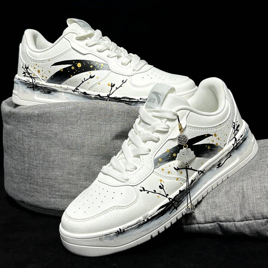Drunken Blossoms –Unisex Skateboarding Low-Top Custom Shoes
