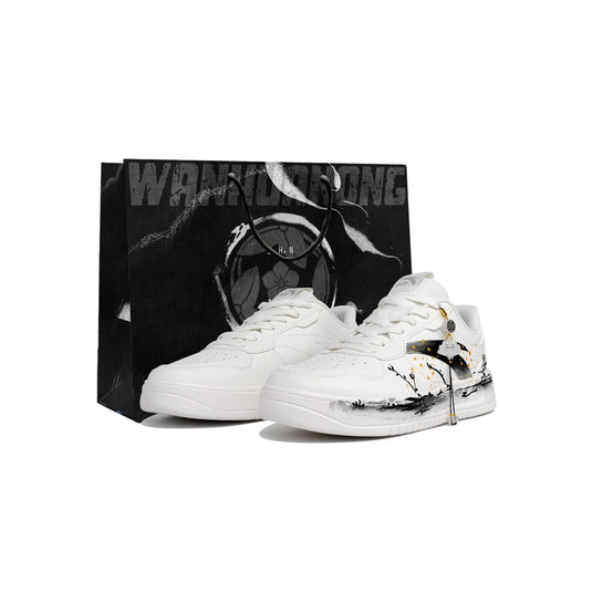 Drunken Blossoms –Unisex Skateboarding Low-Top Custom Shoes