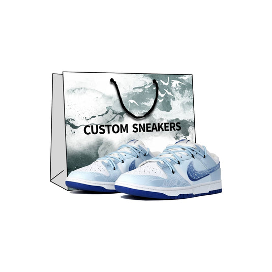 Aqua Reflection-Unisex Dunk Low Custom