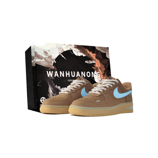 Brown & Blue –Unisex Air Force 1 Low Custom