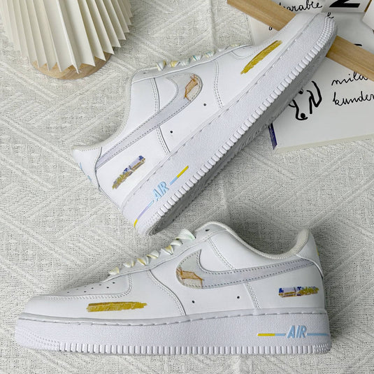 Golden Wheatfield – Unisex Air Force 1 Low Custom