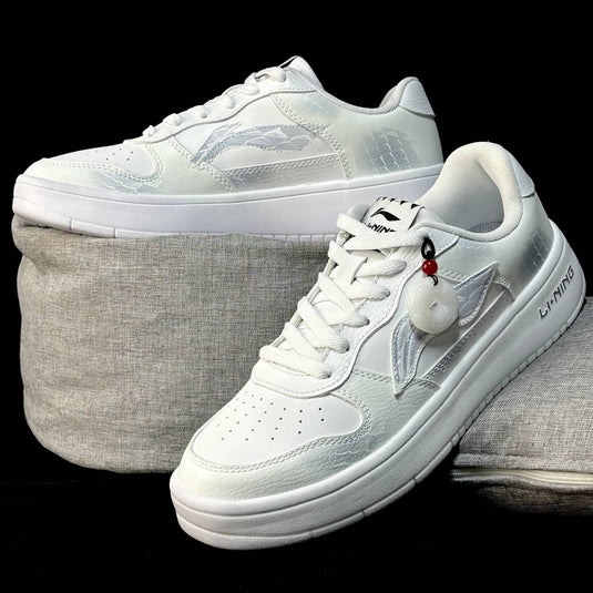 White Serpent Reverie –Unisex Trend Standard Low Custom