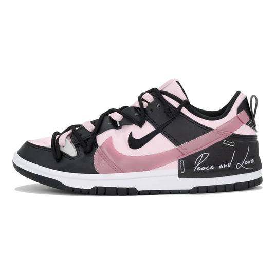 Peace and Love Pink-Women's Dunk Low Custom