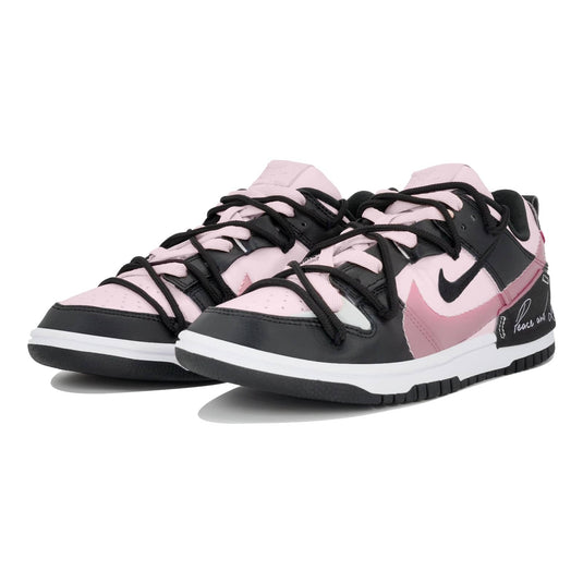 Peace and Love Pink-Women's Dunk Low Custom