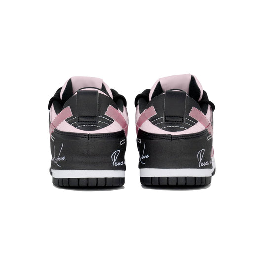 Peace and Love Pink-Women's Dunk Low Custom
