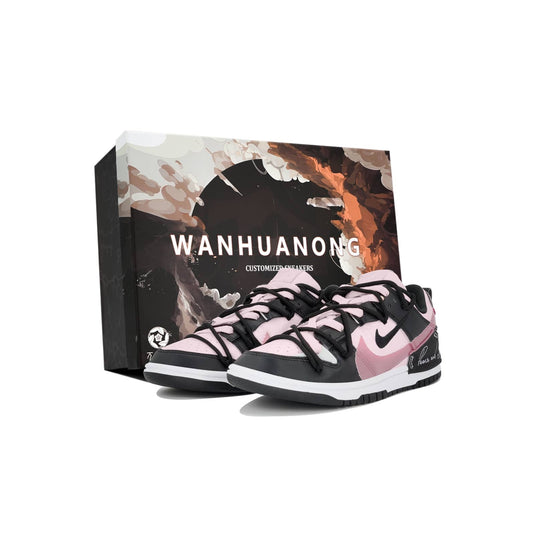 Peace and Love Pink-Women's Dunk Low Custom
