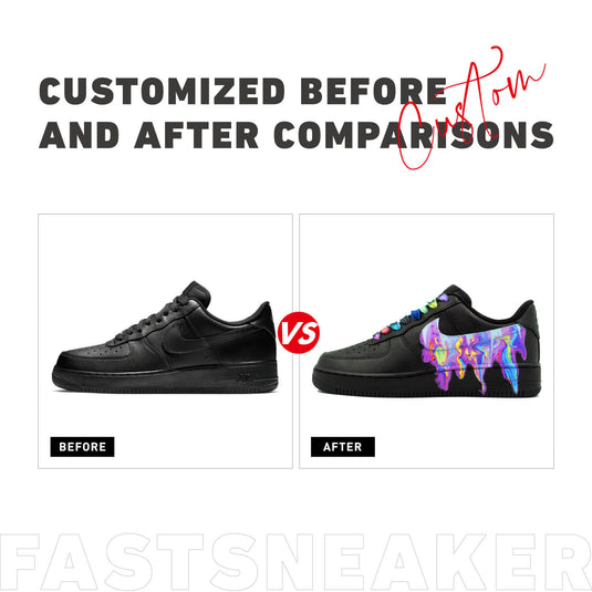 Neon Flow-Unisex Air Force 1 Low Custom