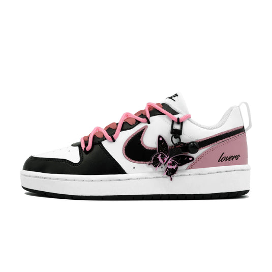Butterfly's Love for Flowers-Women's Court Low Custom
