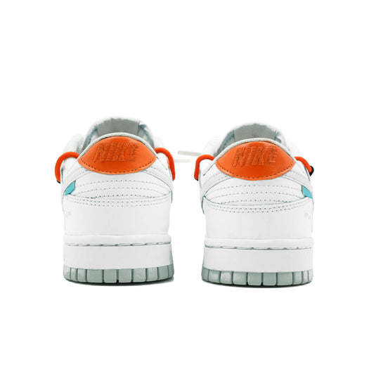 Orange Chinese Character Loong and Loong Pattern-Unisex Dunk Low Custom