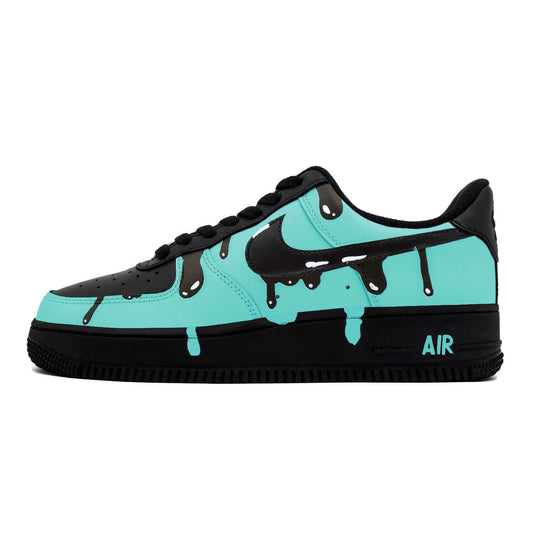 Green Ink Dripl-Unisex Air Force 1 Low Custom